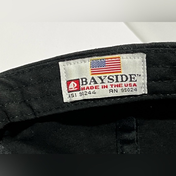 Marines Semper Fi Vintage Black Hat Bayside Made USA Embroidered - Picture 9 of 12